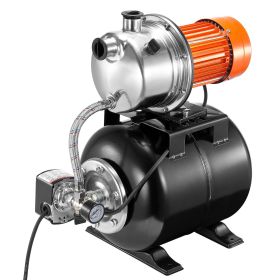VEVOR 1.6HP Shallow Well Pump with Pressure Tank 1320GPH Irrigation Booster Pump