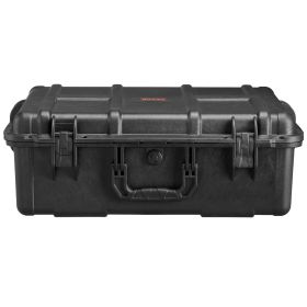VEVOR 2.4 Cu.ft Weatherproof Hard Case with Handle Clips Padlock Holes Foam